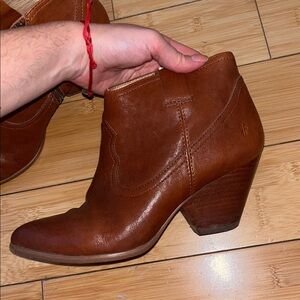 FRYE leather Brown Ankle Boots